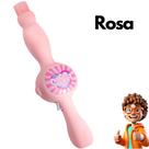 Brinquedo Bolha de Sabão e Fumaça Infantil Bubble Fog Wand Elétrica Portátil