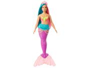 Brinquedo Boneca Barbie Menina Sereia Princesa Morena Negra Dreamtopia - Moderna Cabelo Lilás E Vermelho - Mattel