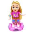 Brinquedo Boneca Bate e Volta Hoverboard Com Som e Luz