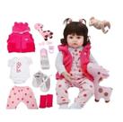 Brinquedo Boneca Bebê Reborn Silicone Menina Pode Tomar Banho- girafinha
