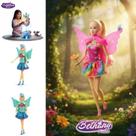 Brinquedo Boneca Bethany Fada Encantada com Asas Articuladas 30cm Aventuras Mágicas Universo de Imaginação Fadas Linda Fadinha Querida Companheira