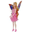 Brinquedo Boneca Fada Com Musica Asas Brinquedo Colecionável