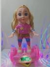 Brinquedo Boneca Overboard Com luz e Som Bate e Volta.