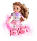 Brinquedo Boneca Patinadora Com Luz e Som