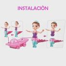 Brinquedo Boneca Sereia Mãe E Filha Hoverboard Com Luz E Som.