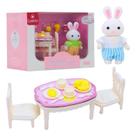 Brinquedo Boneca Sonho Mágico Sala de Jantar Infantil Coelhinho Family Of Rabbits Bay Dreamy Bunny Companhia Perfeita das Crianças Design Encantador Brinquedo Boneca Sonho Mágico Sala de Jantar Infantil Coelhinho Family Of Rabbits Bay Dreamy Bunny Companhia Perfeita das Crianças Design Encantador