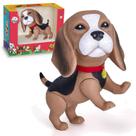 Brinquedo Boneco Cachorrinho Beagle Super Realista Em Vinil