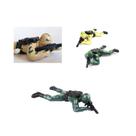 Brinquedo Boneco Militar A Corda Deitado Soldado Combate