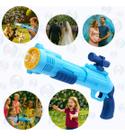Brinquedo Bubble Gun Maquina Arminha Pistola Bolha De Sabão