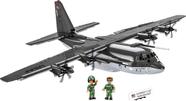 Brinquedo Building Block C-130J Super Hercules, avião Lockheed C-130J das Forças Armadas COBI com 2 bonecos Brinquedo Building Block C-130J Super Hercules, avião Lockheed C-130J das Forças Armadas COBI com 2 bonecos