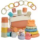 Brinquedo BYFWH Montessori 5 em 1 por 6 a 48 meses com copos empilháveis