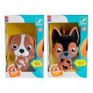 Brinquedo Cachorrinho Vinil Infantil Bob Pet Sortido Cachorro Fofo Mascote Dia das Crianças Aniversário Meninas e Meninos Coleção