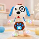Brinquedo Cachorro Azul Dançante Musical Dança Mexe Luz E Som