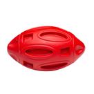 Brinquedo Cachorro Bola Rugby Squix Apito Frango Verm Único