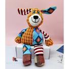Brinquedo Cachorro Pelúcia Pet Premium Ursinho Para Cães Cachorros Pequenos Pelúcia Canelada com Som