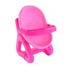 Brinquedo Cadeira de Bebê Infantil Cadeirão Rosa Cadeirinha Pequena p/ Boneca Dia das Crianças Aniversário Passeios Escola Creche