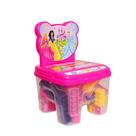 Brinquedo Cadeira Toy Blocos Princesas 24PCS 299F GGB Brinquedos