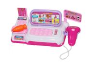 Brinquedo Caixa Registradora Rosa c/ 10 Acessórios Art Brink