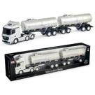 Brinquedo Caminhão Carreta Dupla Mercedes-Benz Actros Rodotrem 1:30 Grande 73 Cm Carreta Removível