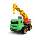 Brinquedo Caminhão Guindaste Verde Articulado Construção Infantil