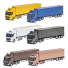 Brinquedo Caminhão Miniatura Mercedes Benz Actros Baú Sortido e Unitário Usual Brinquedos - 832