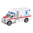 Brinquedo Carrinho Ambulância Fricção Som E Luz Sirene 6164 - Dm Toys