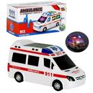 Brinquedo Carrinho Ambulância GRANDE de Bombeiro Com Luzes E Som - Enviamos no mesmo dia