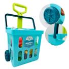 Brinquedo Carrinho Compras Infantil Com Acessórios e Ajuste