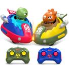 Brinquedo Carrinho de Controle Remoto Bate Bate Dinossauro C/ Som e Luz - Castela