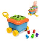 Brinquedo Carrinho Didático Baby Land Bauduxo Educativo Azul