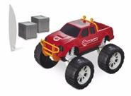 Brinquedo Carrinho Monster Caminhonete Bombeiro Rescue Team