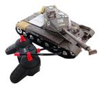 Brinquedo Carrinho Tanque De Guerra De Controle Remoto Com Luz E Som