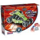 Brinquedo Carro Carrinho Montar Interativo Clic & Lig 69 Peças Speedy Cars Verde Plasbrink