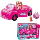 Brinquedo Carro Com Acessórios E Mini Boneca Tipo Barbie