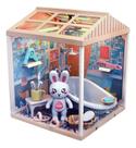 Brinquedo Casa de Boneca Microcosm Mini House MZJY com Luz LED e Pinça DIY Infantil Brinquedo Casa de Boneca Microcosm Mini House MZJY com Luz LED e Pinça DIY Infantil
