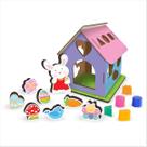 Brinquedo Casa Tom Tom Madeira 21 Peças Brinquedo Casa Tom Tom Madeira 21 Peças