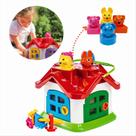 Brinquedo Casinha Didática Infantil com Chaves e Formas Geométricas Educativas