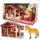 Brinquedo Casinha Faroeste C/ Cavalo e Acessórios 0418 - Samba Toys