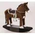Brinquedo Cavalinho De Balanço Em Madeira E Pelúcia Crianças