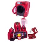 Brinquedo Chefe Cozinha Air Fryer Maquina de Lavar 8pç