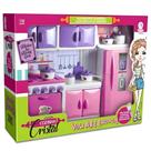 Brinquedo Coleção Cozinha Cristal Fogão Armário Geladeira Utensilios Meninas Infantil Lua de Cristal Brinquedo Coleção Cozinha Cristal Fogão Armário Geladeira Utensilios Meninas Infantil Lua de Cristal