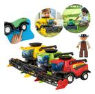 Brinquedo Colheitadeira Grande 51cm Trator Infantil