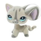Brinquedo com figura de animal flocado, gato de cabelo curto 468, 5 cm