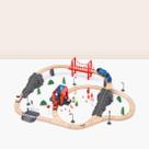Brinquedo Conjunto Pista Trem Grande Bombeiro TookyToy TH683