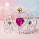 Brinquedo Coroa Princesa Conto de Fadas Prata Acessório Fantasia