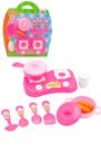 Brinquedo Cozinha Infantil Completa 10 Peças Fogão Panelinhas Kit Casinha Educativo Faz de Conta Criança