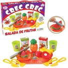 Brinquedo Crec Crec Salada de Frutas Comidinhas com Fixa Facil Barulho