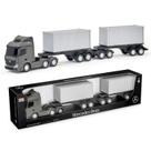 Brinquedo Da Estrada Caminhão Modelo Realista Mercedes-Benz Actros Rodotrem Container Grande 73 cm