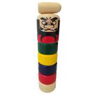 Brinquedo Daruma Otoshi Tomerry - Tradicional Japonês em Madeira (22x4,7cm)