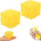 Brinquedo de Aperto Easybos Queijo Squishy 2 Peças Alívio do Estresse Brinquedo de Aperto Easybos Queijo Squishy 2 Peças Alívio do Estresse
